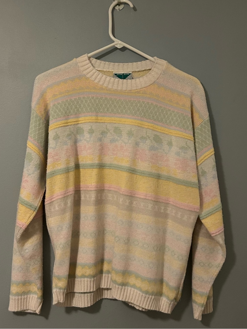 Vintage Justin Allen Patterned Pullover